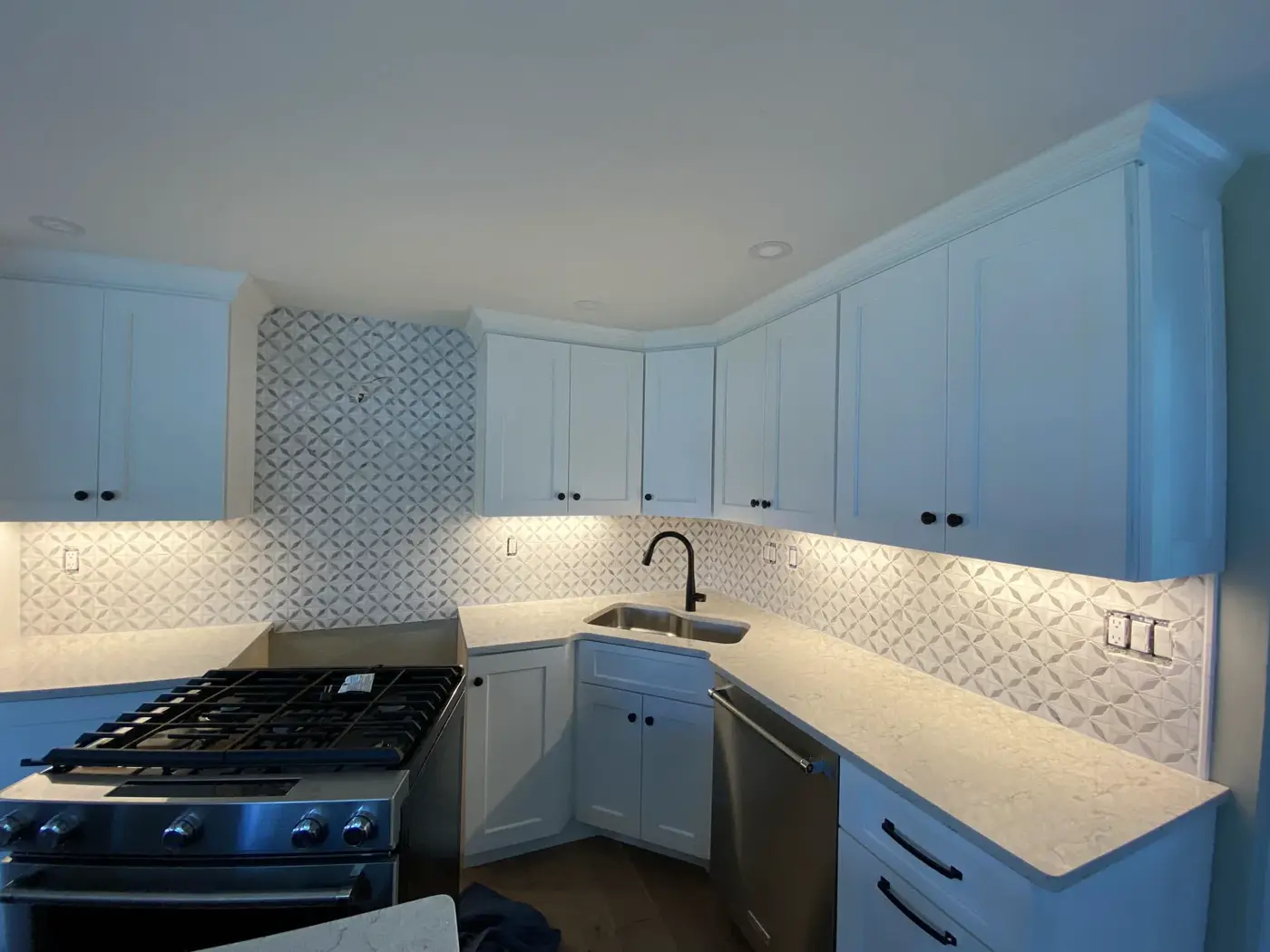 White kitchen remodel
