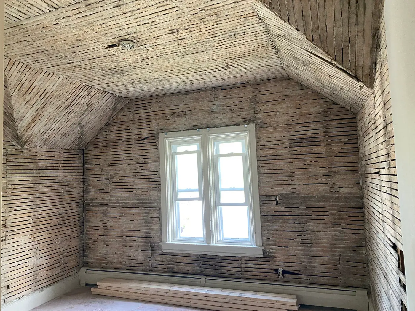Interior renovation in progress
