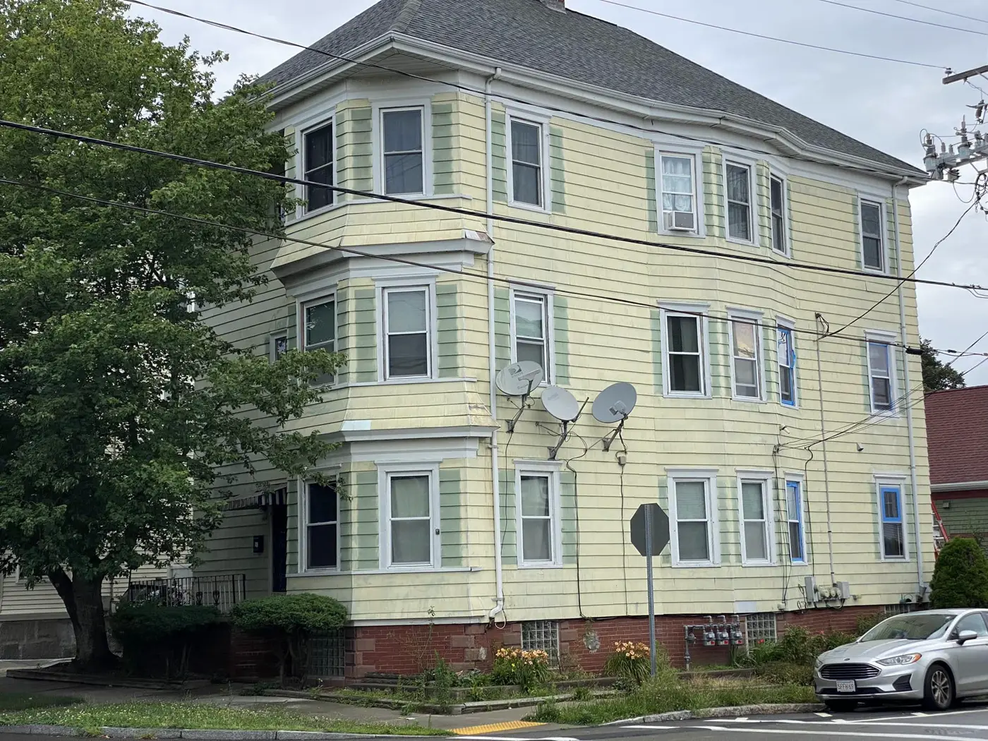 Painted multi-family house